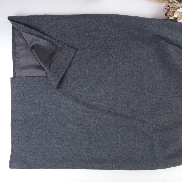 Pendleton Grey New Wool Pocketed Skirt Size 12 - Picture 5 of 10